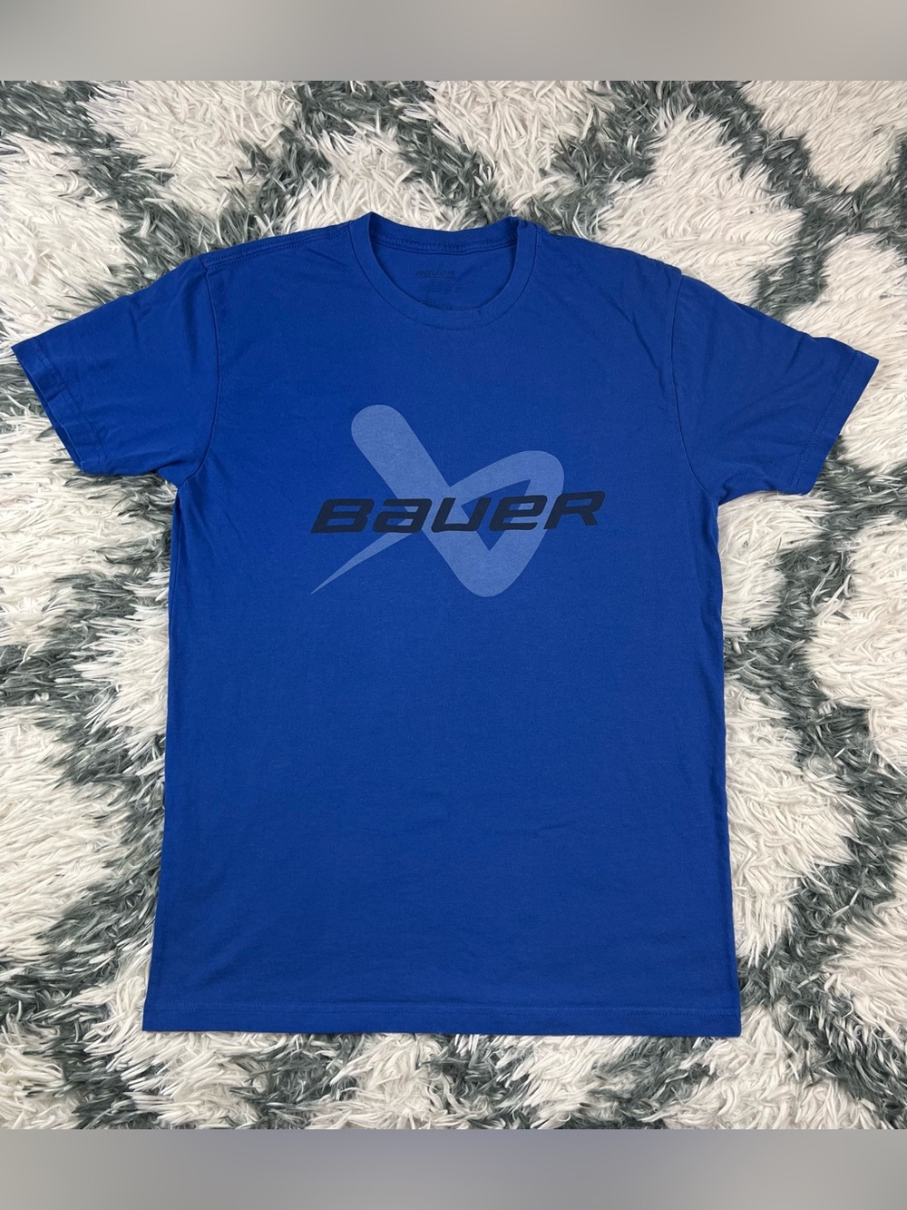 Bauer Men’s Blue Core Lockup T-shirt Size Medium
